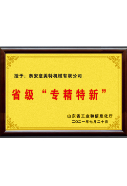 Provincial “Specialized, Fine, Specialized and New”