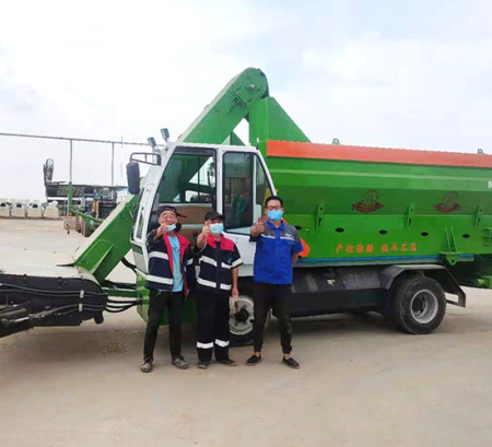 vehículo de recogida de pienso excedente