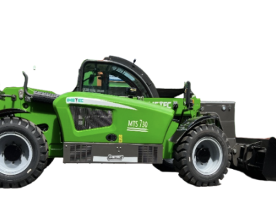 IMETEC MTS730 telehandler, telescopic handler for dairy farm silage feeding and bedding spreading